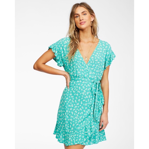 Billabong Mini Wrap Dress - Picture 2 of 4